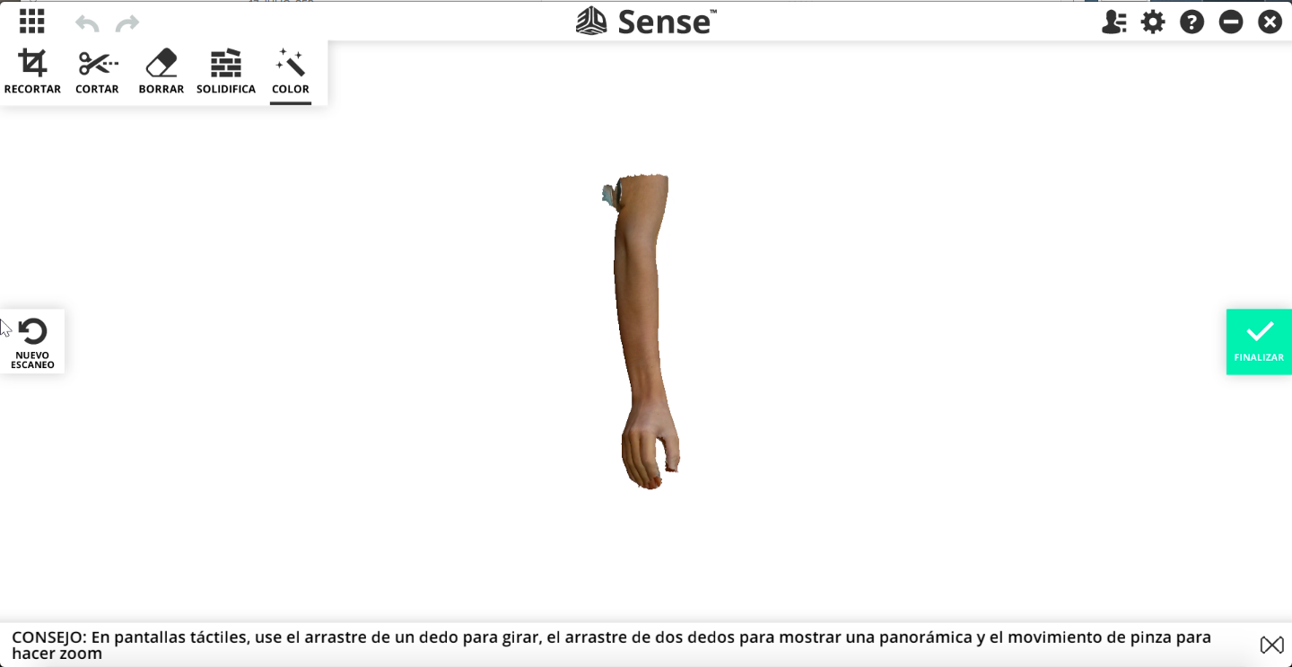 Escanear brazo-parte 3